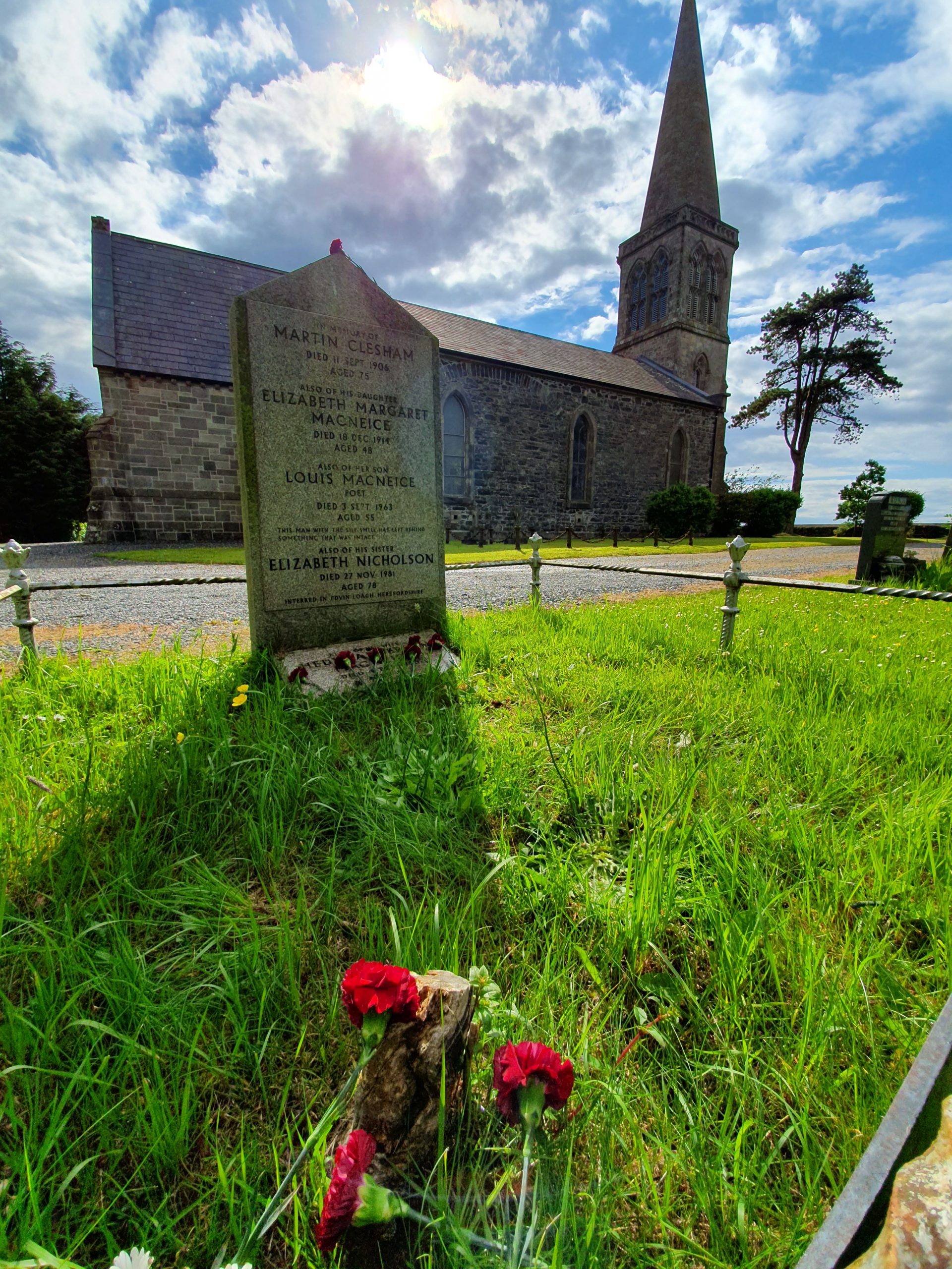 Louis McNeice Grave in a Carrowdore Churchyard
