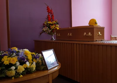 The funeral of Len Calder a Harland & Wolff Shipyard Man to the last.